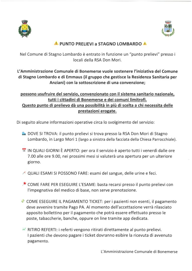 puntoprelievistagno