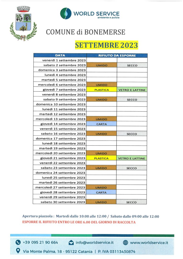 calendariorifiutisettembre